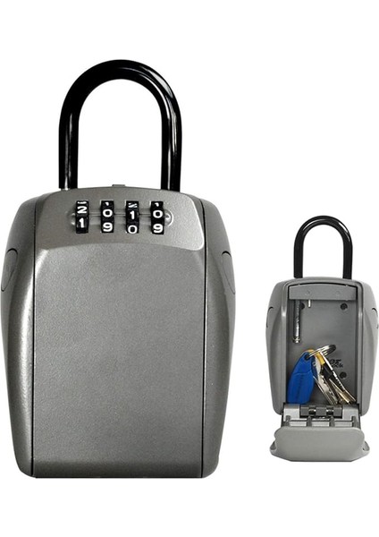 Lock Anahtar Emniyetli Braketli [büyük] [hava Koşullarına Dayanıklı] [braket] - 5414EURD - Anahtar Kasası, Gri