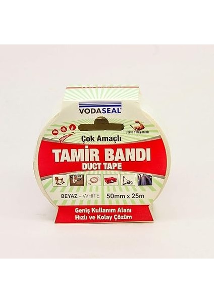 Çok Amaçlı Tamir Bandı, 50MMX25MT, Beyaz fiyatları