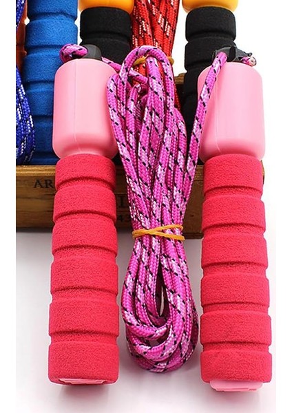 Renkli Sayaçlı Atlama Ipi Çocuklara Özel Atlama Ipi Çocuk Oyun Atlama Ipi Kardiyo Ipi Pembe