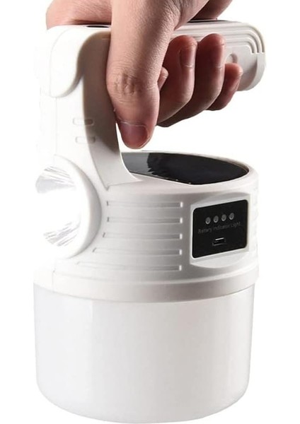 300W 10 Modlu Güneş Enerjili Solar Aydınlatma Kamp Çadır Lambası Ampül LED Şarjlı Işıldak El Feneri indirimleri