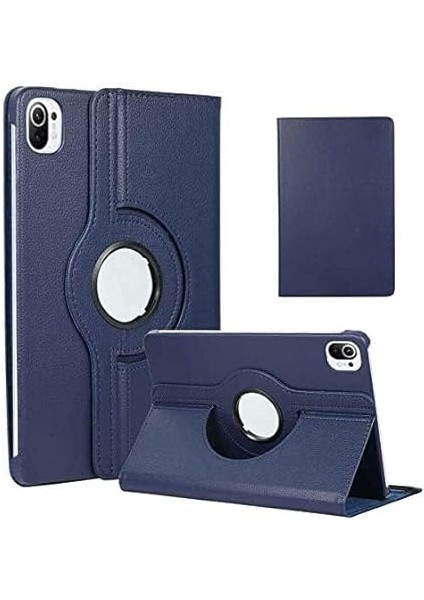 Redmi Pad Se 11INÇ ile Uyumlu Kılıf Dönen Tablet Kilifi Ekran Koruyucu+Kalem Lacivert fiyatları