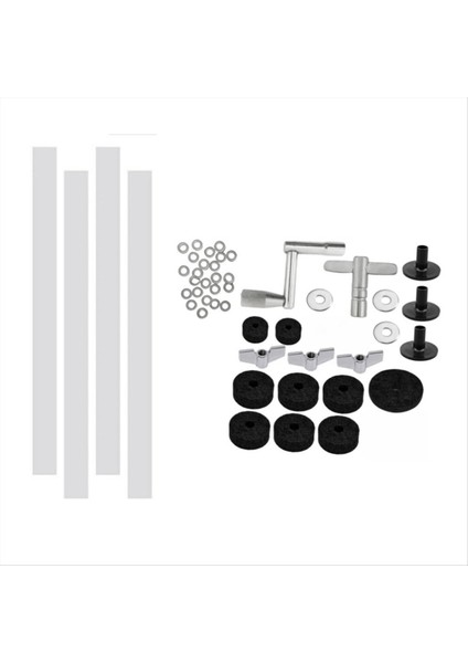 50PCS Zil Standı Kollu Zil Kılıfları Zil Yıkama Taban Kanat Fındıkları Zil Tamburu Yedek Parçaları (Yurt Dışından) fiyatları