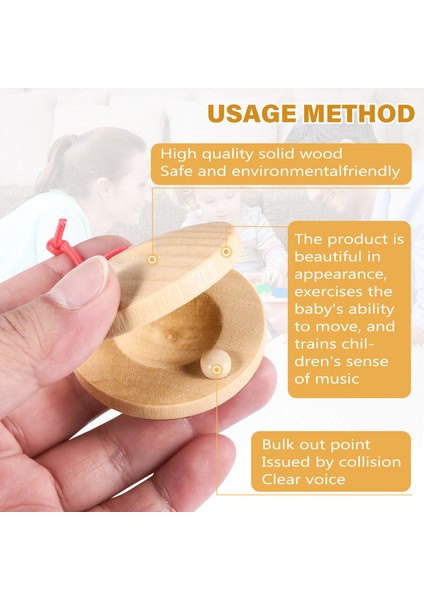 Müzikal Castenets Enstrüman Ahşap Parmak Kastezetler Perküsyon Ritmi Müzik Müzik Enstrümanı Perküsyon Enstrümanı (Yurt Dışından) indirimleri