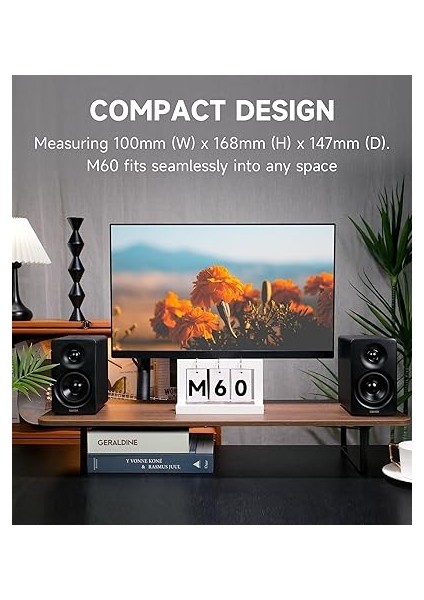 M60 Compact Masa Hoparlörü - Siyah modelleri