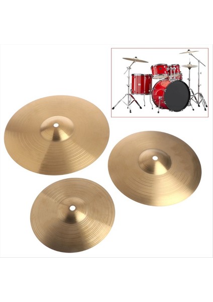 Pirinç Jazz Drum Kaza Çökme Ziller Alaşım Cymbal Hi-Hi-Davul Oyuncuları Için 12 Inç Boy Davul (Yurt Dışından) fiyatları