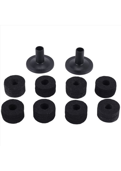 8pcs Zil Standı 25MM Keçe Yıkayıcı + 2pcs Zil Kolu Raf Davul Kiti Için Yedek (Yurt Dışından)