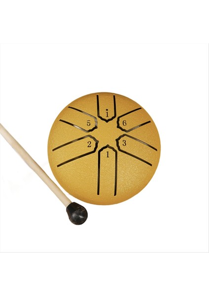 3 Inç 6 Tonlu Çelik Dil Davul Mini El Tava Davulları Perküsyonlu Müzik Aletleri Davul Aksesuarları B (Yurt Dışından)