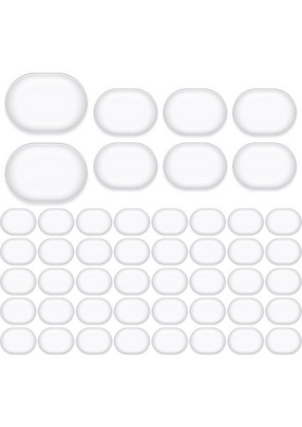 48 Pcs Davul Sönümleyicileri Jel Pedler Silikon Davul Susturucular Yumuşak Davul Sönümleyici Davul Sessiz Pedleri Nemlendiren Jel Pedi (Şeffaf) (Yurt Dışından)