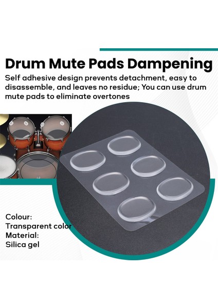 48 Pcs Davul Sönümleyicileri Jel Pedler Silikon Davul Susturucular Yumuşak Davul Sönümleyici Davul Sessiz Pedleri Nemlendiren Jel Pedi (Şeffaf) (Yurt Dışından) indirimleri