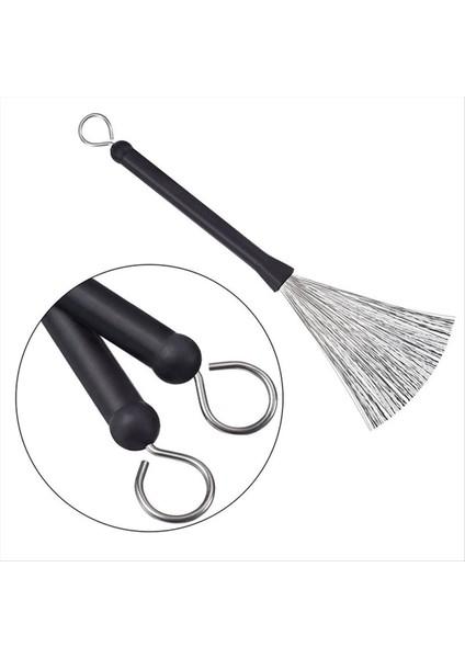 Retractable Jazz Davul Fırçaları Sopa Çelik Tel 32CM Temizlik Fırçaları Jazz Rock Müzik Lover (Yurt Dışından) fırsatları