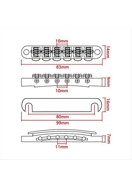 Lp Elektro Gitar Yedek Parçaları Için 6 String Guitar Rulo Sökün Tundle-O-Matic Bronz Köprü Kuyruk Yayını (Yurt Dışından) modelleri