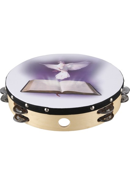 10 Inç Ahşap Tef Güverle Incil Müzik Perküsyon Enstrümanı Tef Çift Tef (Yurt Dışından)