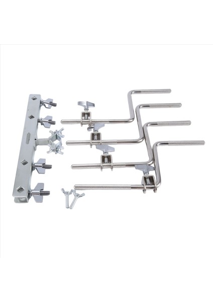 Drum Uzatma Kelepçesi Drum Cowbell Montaj Bas Drum Ceckbell Tutucu Için Cowbell Zil Müzik Enstrümanı Perküsyon 4 Kafa (Yurt Dışından)