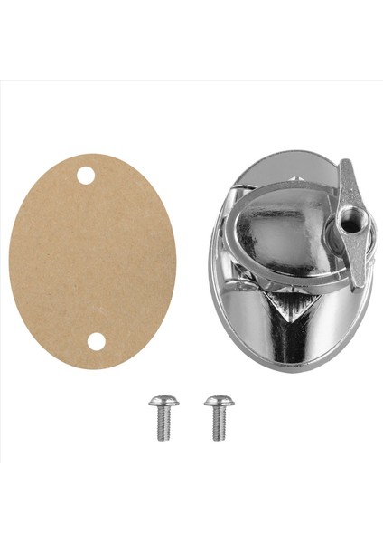 Bas Drum Montaj Braketi Krom Zemin Drum Bacak Braketi Perküsyon Enstrüman Aksesuarları (Yurt Dışından)