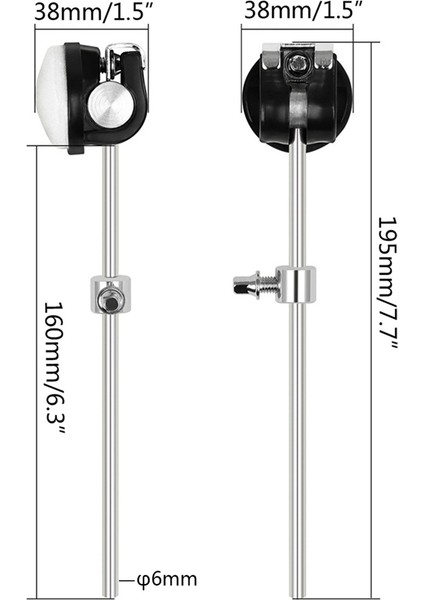 Davul Seti Set Perküsyon Parçası Için Yeni Bas Vuruş Davul Pedal Çırpıcı Çekiç (Yurt Dışından) indirimleri