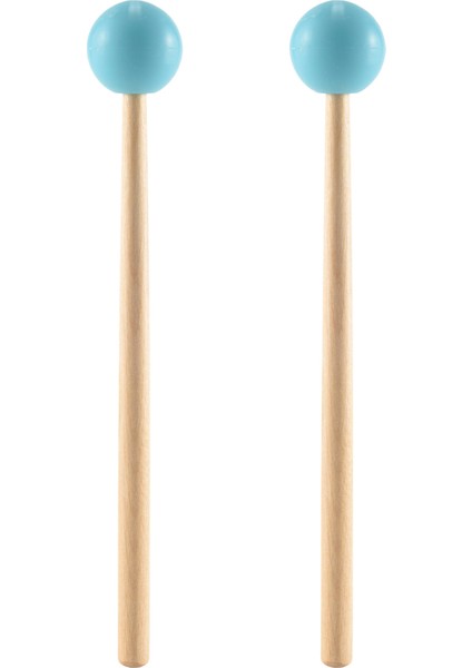 2pcs Yumuşak Kauçuk Kafa Çubukları Ahşap Sap Çan Tokarları Glockenspiel Ksilofon Bell Müzik Enstrümanları Parçalar Yeşil (Yurt Dışından)