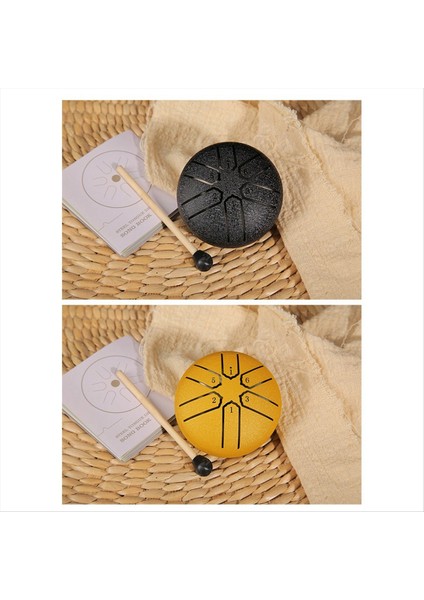 3 Inç 6 Ton Mini Içi Boş Davul Çelik Dil Davul Içi Boş Davul Endişe Davul Perküsyon Enstrümanı (Yurt Dışından) fırsatları