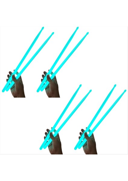 Floresan Davul Çubuğu 5A Aydınlık Davul Çubuğu Naylon Davul Çubuğu Aydınlık Davul Çubuğu Mavi (Yurt Dışından) fırsatları