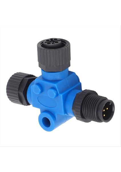 Nmea 2000 Tekneler Için Marine T Konnektörü M12 5 Pin IP67 Su Direnç Omurga Kablosu Tee Terminatörü Lowrance Networks (Yurt Dışından)