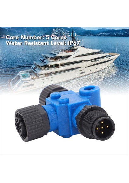 Nmea 2000 Tekneler Için Marine T Konnektörü M12 5 Pin IP67 Su Direnç Omurga Kablosu Tee Terminatörü Lowrance Networks (Yurt Dışından) modelleri