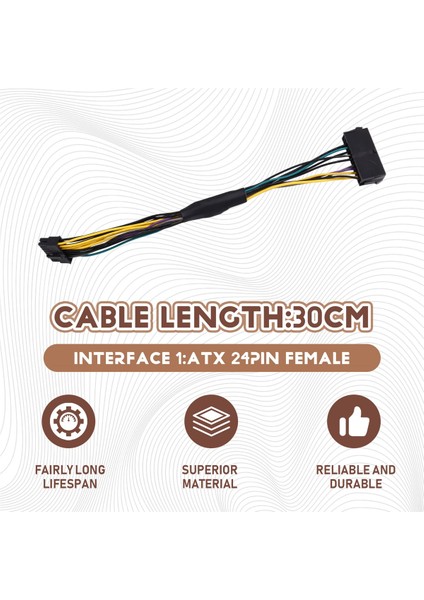 Psu Atx 24PIN - 16PIN Anakart Güç Kaynağı Adaptör Kablosu 18AWG 30CM Fujitsu Anakart Için (Yurt Dışından) fırsatları