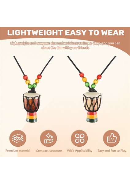 5 Adet Alet Kolyeler Djembe Davul Mini Kolye Afrika Davul Ahşap Kolye Davulları ve Perküsyon (Yurt Dışından) indirimleri