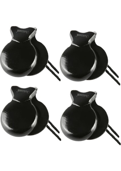 4pcs Ispanyol Kastetetler Geleneksel Flamenko Castetets Ahşap El Perküsyon Castanets Yeni Başlayan C Için Müzik Enstrümanı (Yurt Dışından)