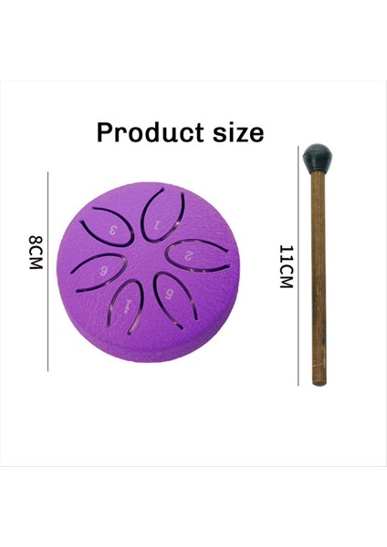 Dışarı Için Yağmur Davul, Çelik Dil Davul 6 Notlar 3 Inç Çakra Tank Davul Çelik Perküsyon Yastıklı Tokmak Mor (Yurt Dışından) indirimleri