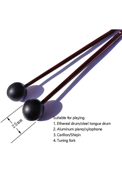 1 Çift Dil Davul Maletleri Yumuşak Kauçuk Başlık Davul Maletleri Kütük Davulları Için Çubuklar Dil Davulları ve Klavye Perküsyonu (Yurt Dışından) indirimleri