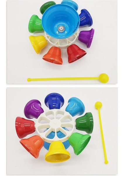 1 Set Erken Eğitim Handbell 8-Note Renkli Çocuk Çocuk Müzik Oyuncak Perküsyon Enstrümanı (Yurt Dışından) fırsatları