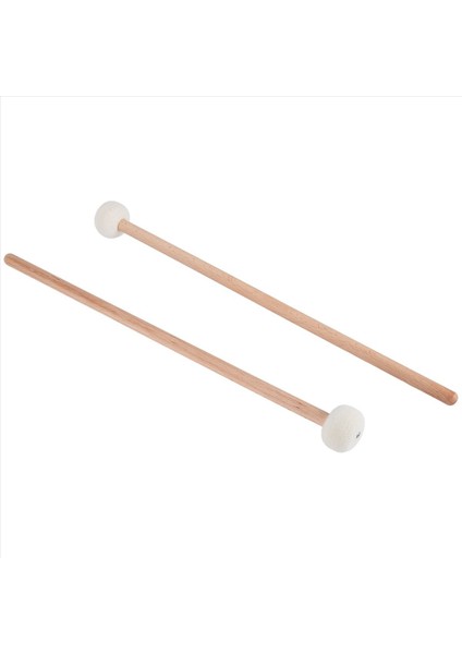 1 Çift Keçe Koyulaklar Davul Çubukları Perküsyon Enstrüman Aksesuarları Için Ahşap Saplı (Yurt Dışından) fırsatları