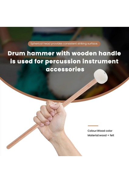 1 Çift Keçe Koyulaklar Davul Çubukları Perküsyon Enstrüman Aksesuarları Için Ahşap Saplı (Yurt Dışından) indirimleri