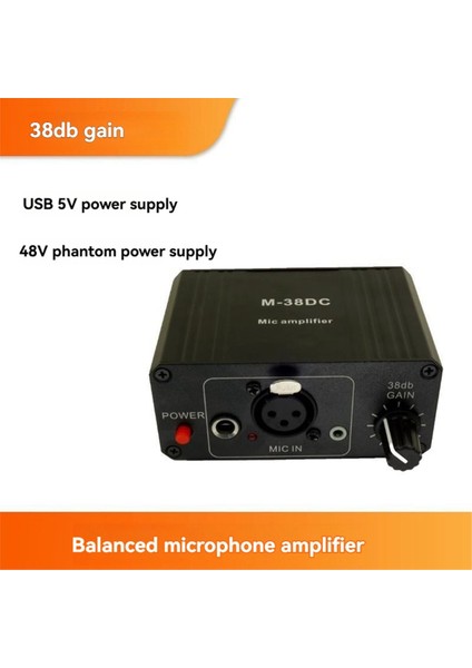 Taşınabilir Mikrofon Preamp Yüksek Kazançlı 48V Fantom Güç Xlr Çıkışlı Mikrofon Preamplifikatörü Dinamik ve Kondenser Mikrofon Için (Yurt Dışından) fiyatları