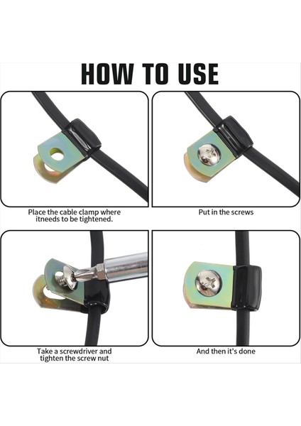 50 Adet Kablo Kelepçeleri, Kablo Tüpü Çizgileri Için Kauçuk Kaplı Yastıklı Yalıtılmış 1/4 Kablo Kelepçeleri Kablo Kablosu (Yurt Dışından) fiyatları