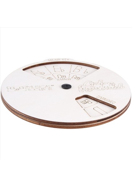 Ahşap Melodi Aracı, Müzisyenler Için Beşinci Çember, Akor Kombinasyonlarını Kolayca Bulmak Için. (Beyaz) (Yurt Dışından)