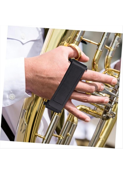 Fransız Boynuzu Için El Dinlenme Fransız Boynuz Koruma Kayışla El Pedi Müzik Aletleri Deri Kulplar (Yurt Dışından)