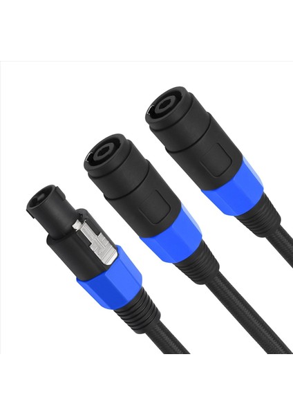 2x Speakon Erkek 2 Kadın Splitter Kablo Hoparlör Break Out Büküm Kilit Ses Kablosu NL4FC 4 Çekirdekli Hoparlör Konektörü Fişi (Yurt Dışından) indirimleri