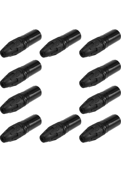 10 Adet Dıy Mikrofon Xlr 3pin Erkek Fiş Konnektörü Kablosu Lehim Fiş Mıc Adaptörü Kulaklık Işık Hoparlör Iletim Için (Yurt Dışından) fiyatları