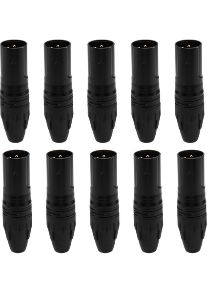 10 Adet Dıy Mikrofon Xlr 3pin Erkek Fiş Konnektörü Kablosu Lehim Fiş Mıc Adaptörü Kulaklık Işık Hoparlör Iletim Için (Yurt Dışından) modelleri