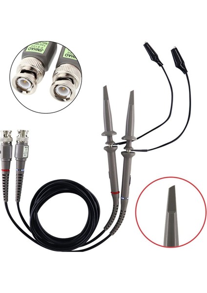 P6100 Bnc Osiloskop Probu Kiti-2 Paket Yüksek Hassas Klip Probu Kablo Kelepçesi Osiloskop Test Teli Parçalar Için Güvenilir (Yurt Dışından) fırsatları