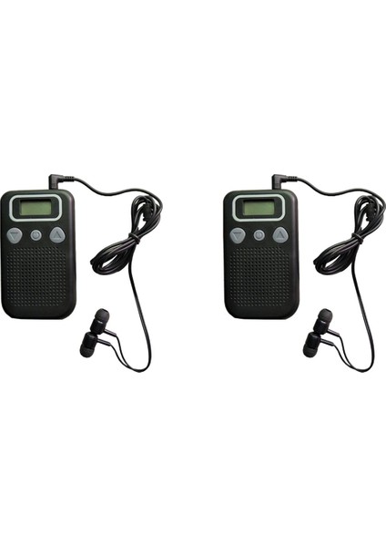 Büyük LCD Net Insan Sesi Projeksiyonlu Yaşlı Cep Ses Geliştirici Için 2x Ses Amplifikatörü (Yurt Dışından)