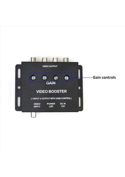 2x Araba Video Ayırıcı 1 Ila 4 Av Sinyal Güçlendirici Amplifikatör Ayırıcı Araba Cctv Tv LCD DVD Oynatıcı 1 Giriş 4 Çıkış (Yurt Dışından) indirimleri