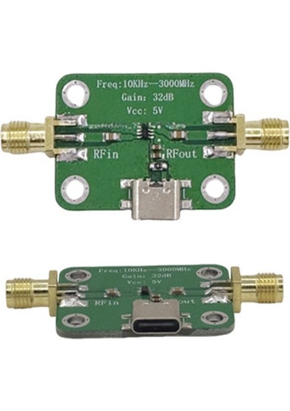 10KHZ-3GHZ Düşük Gürültü Orta Güç Lna Rf Geniş Bant Amplifikatör Modülü Tip-C Arayüzü 32DB Kazanç (Yurt Dışından) modelleri