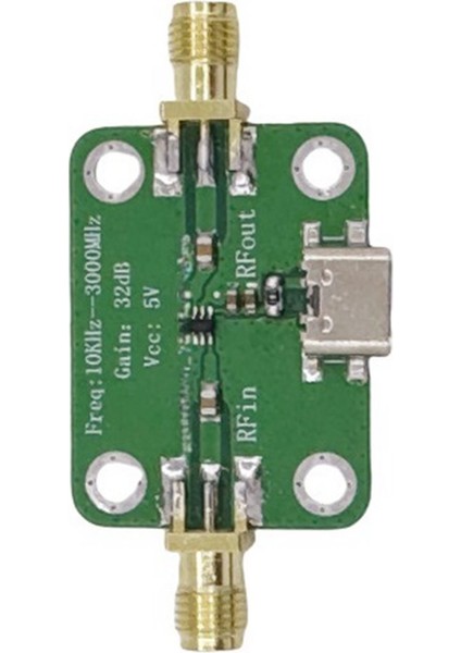 10KHZ-3GHZ Düşük Gürültü Orta Güç Lna Rf Geniş Bant Amplifikatör Modülü Tip-C Arayüzü 32DB Kazanç (Yurt Dışından) fırsatları