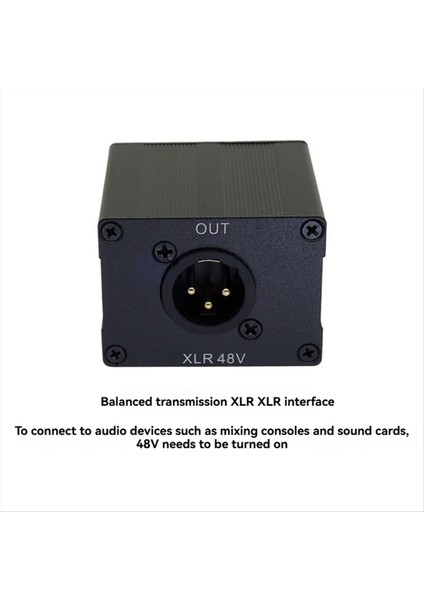 Em-6 Xlr Ila 3,5mm Elektrot Mikrofon Amplifikatörü Sesli Mikser Ses Kartı Pikap Dönüştürücü (Yurt Dışından) fiyatları