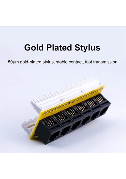 2x 24 Port Cat6 Utp RJ45 Patch Panel 19 Inç 1u Kablo Çerçeve Ön Panel Raf Montaj 50U Altın Kaplama Arka (Yurt Dışından) indirimleri