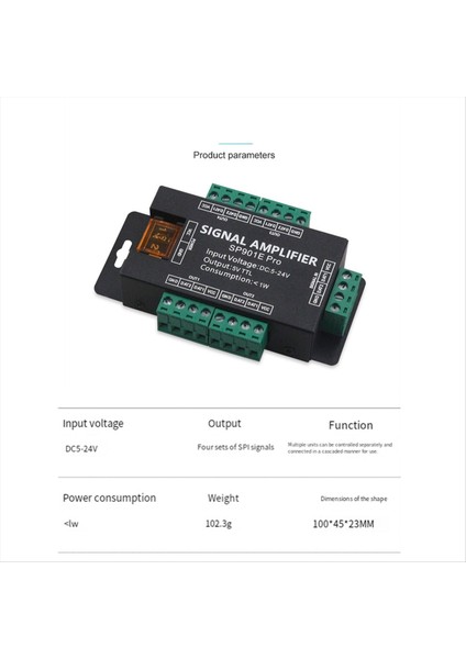 SP901E Pro Spı Sinyal Amplifikatörü DC5V-24V Pixels Ic WS2811 WS2812B 2812 LED Şerit Işığı Için Sinyal Dimmer (Yurt Dışından) modelleri