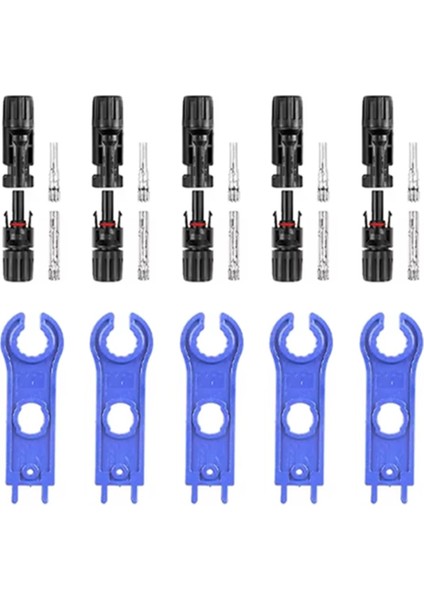 Solar Pv Konektör Kiti - 2 5/4/6mm² Kablo B2 Için Anahtarlı 1000V 30A Fotovoltaik Panel Fişi (Yurt Dışından)