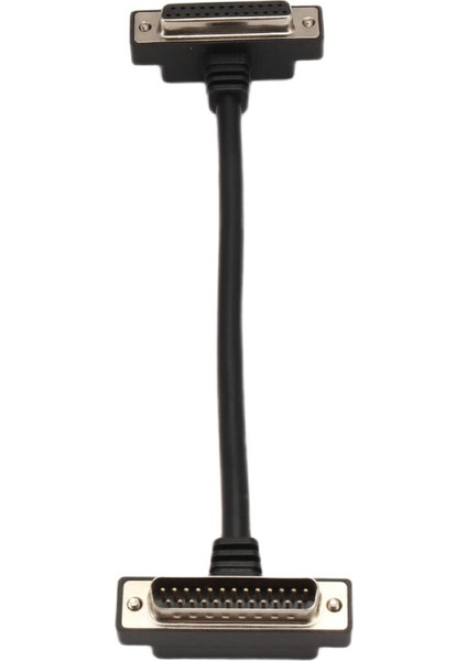Yukarı Aşağı Açılı Düşük Profil DB25 Erkek - Dişi Uzatma Kablosu Sağ Açılı Ince DB25PIN Değiştirici Konnektör Yazıcı Kablosu (Yurt Dışından)