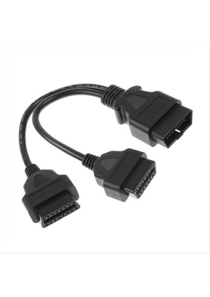 30 cm Obd2 16 Pin Kablo Uzatma Splitter Erkek Çift Dişi Y Obd 16PIN Kablo 1-2 Obd Konnektör Adaptörü (Yurt Dışından) modelleri